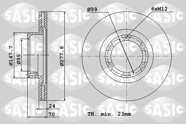 Sasic 4004258J - Kočioni disk www.molydon.hr