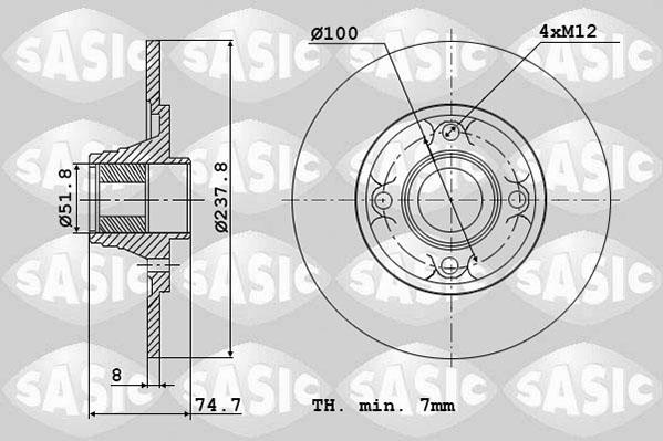 Sasic 4004287J - Kočioni disk www.molydon.hr