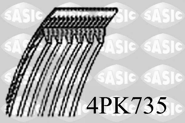 Sasic 4PK735 - Klinasti rebrasti remen  www.molydon.hr