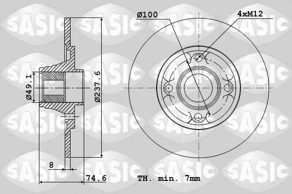 Sasic 6104042 - Kočioni disk www.molydon.hr