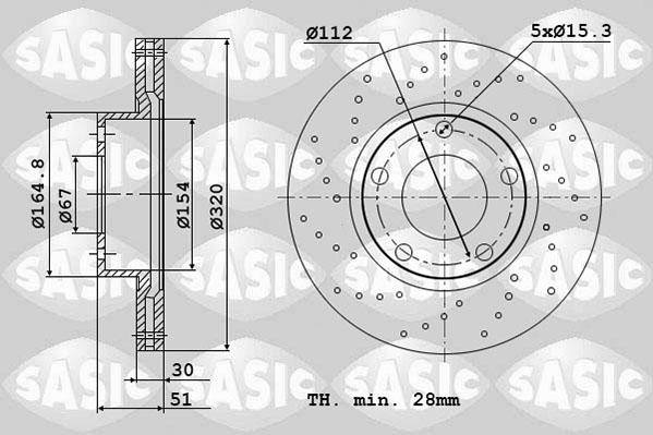 Sasic 6106241 - Kočioni disk www.molydon.hr