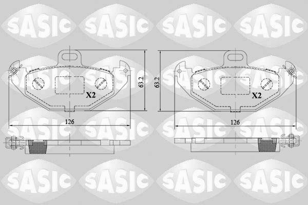 Sasic 6214035 - Komplet Pločica, disk-kočnica www.molydon.hr