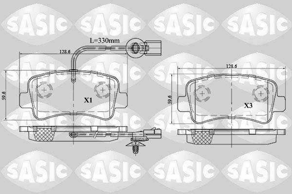 Sasic 6214021 - Komplet Pločica, disk-kočnica www.molydon.hr