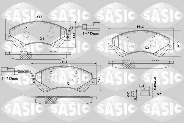 Sasic 6216042 - Komplet Pločica, disk-kočnica www.molydon.hr