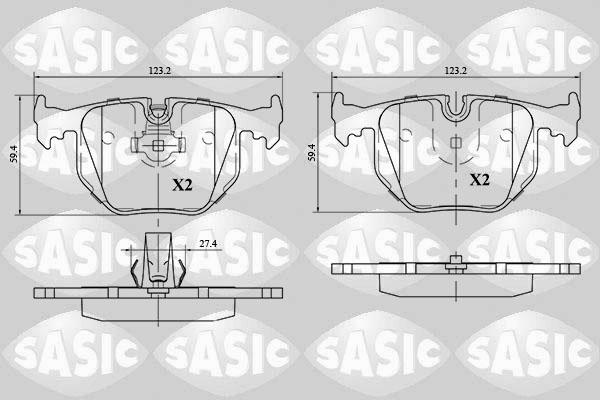 Sasic 6216054 - Komplet Pločica, disk-kočnica www.molydon.hr