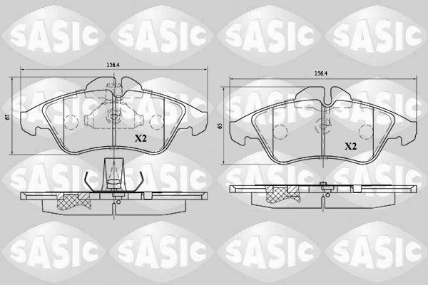 Sasic 6216067 - Komplet Pločica, disk-kočnica www.molydon.hr