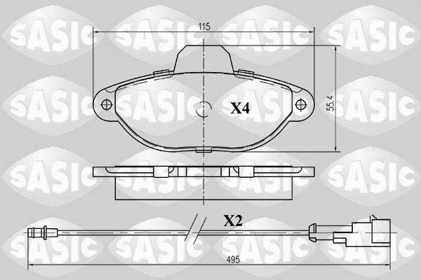 Sasic 6216010 - Komplet Pločica, disk-kočnica www.molydon.hr