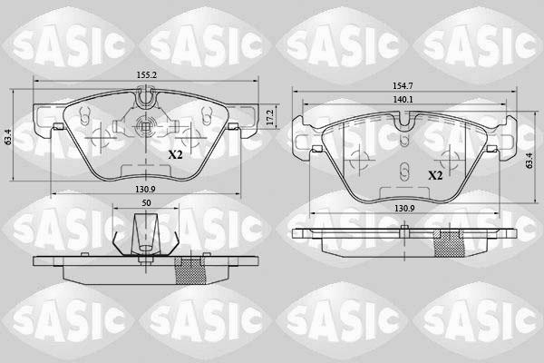 Sasic 6216080 - Komplet Pločica, disk-kočnica www.molydon.hr