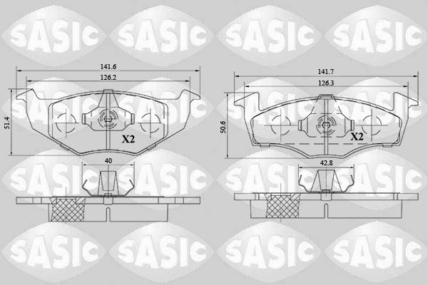 Sasic 6216145 - Komplet Pločica, disk-kočnica www.molydon.hr