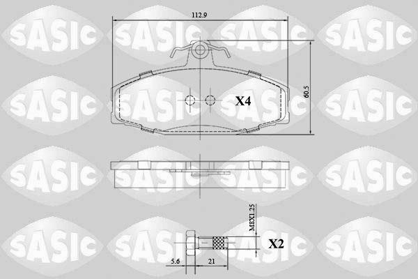 Sasic 6216141 - Komplet Pločica, disk-kočnica www.molydon.hr