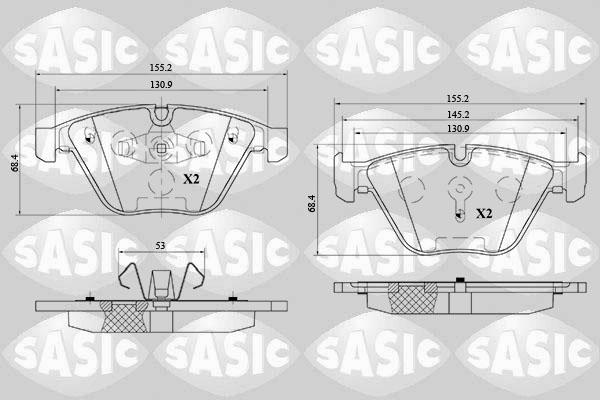 Sasic 6216148 - Komplet Pločica, disk-kočnica www.molydon.hr