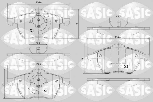 Sasic 6216143 - Komplet Pločica, disk-kočnica www.molydon.hr