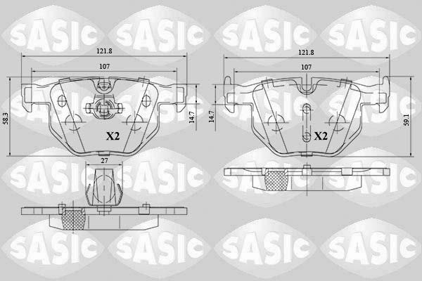 Sasic 6216152 - Komplet Pločica, disk-kočnica www.molydon.hr