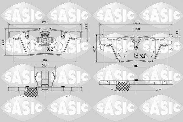 Sasic 6216161 - Komplet Pločica, disk-kočnica www.molydon.hr