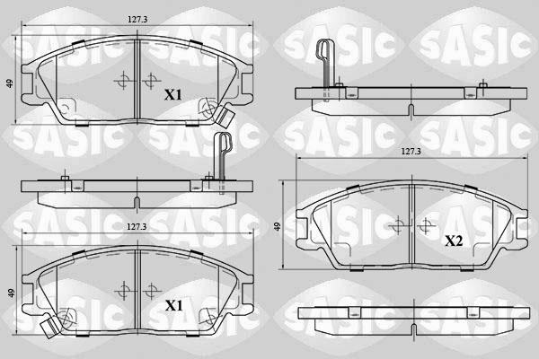 Sasic 6216100 - Komplet Pločica, disk-kočnica www.molydon.hr