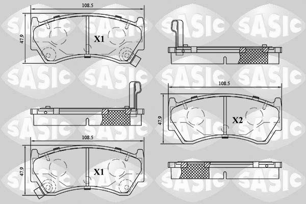 Sasic 6216113 - Komplet Pločica, disk-kočnica www.molydon.hr