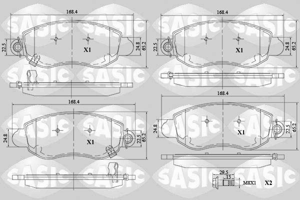 Sasic 6216112 - Komplet Pločica, disk-kočnica www.molydon.hr