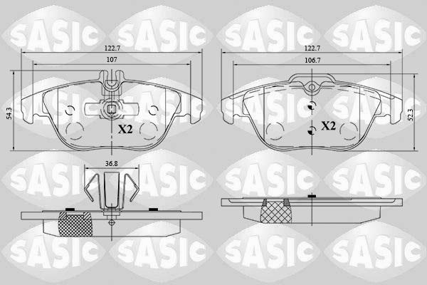 Sasic 6216185 - Komplet Pločica, disk-kočnica www.molydon.hr