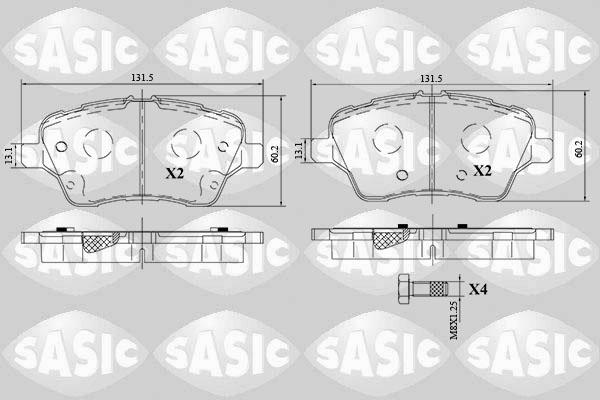 Sasic 6216180 - Komplet Pločica, disk-kočnica www.molydon.hr