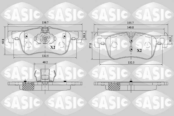 Sasic 6216182 - Komplet Pločica, disk-kočnica www.molydon.hr