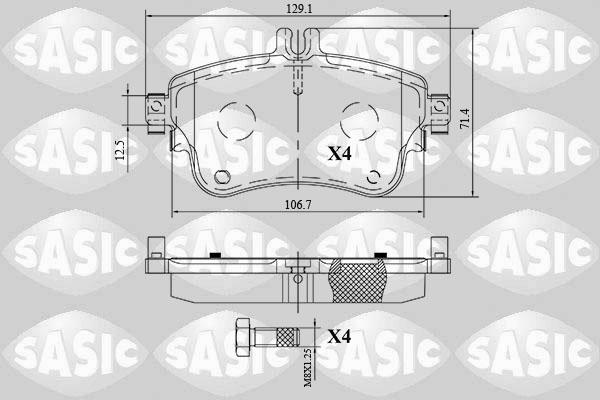 Sasic 6216175 - Komplet Pločica, disk-kočnica www.molydon.hr