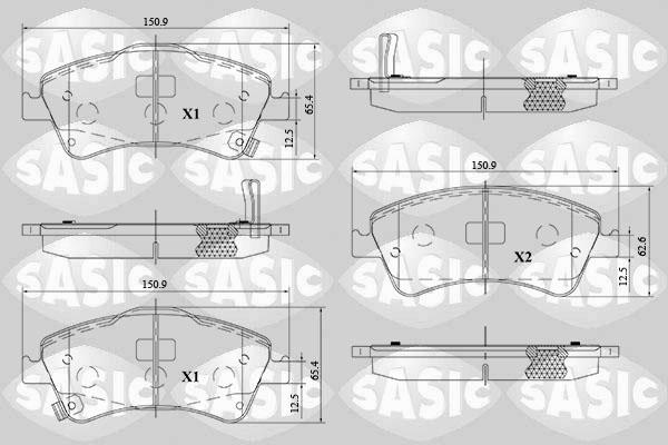 Sasic 6216170 - Komplet Pločica, disk-kočnica www.molydon.hr