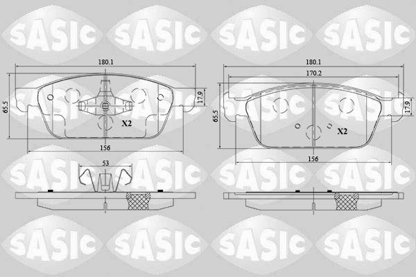 Sasic 6216178 - Komplet Pločica, disk-kočnica www.molydon.hr