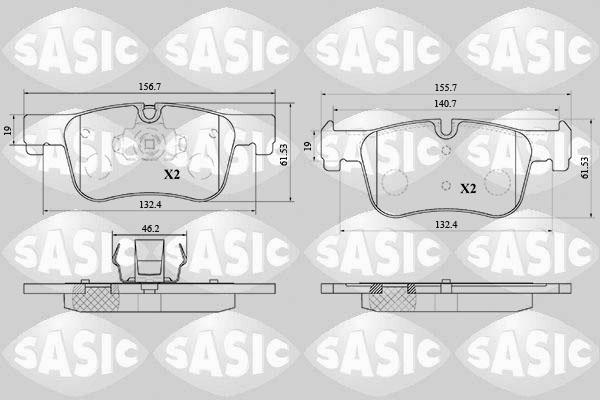 Sasic 6216200 - Komplet Pločica, disk-kočnica www.molydon.hr