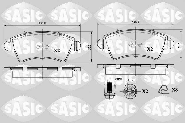 Sasic 6210056 - Komplet Pločica, disk-kočnica www.molydon.hr