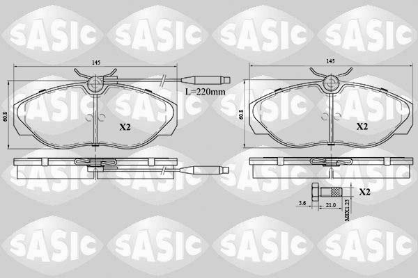 Sasic 6210058 - Komplet Pločica, disk-kočnica www.molydon.hr