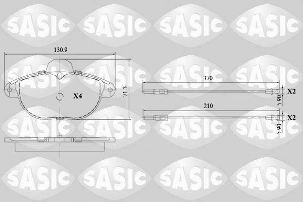 Sasic 6210068 - Komplet Pločica, disk-kočnica www.molydon.hr