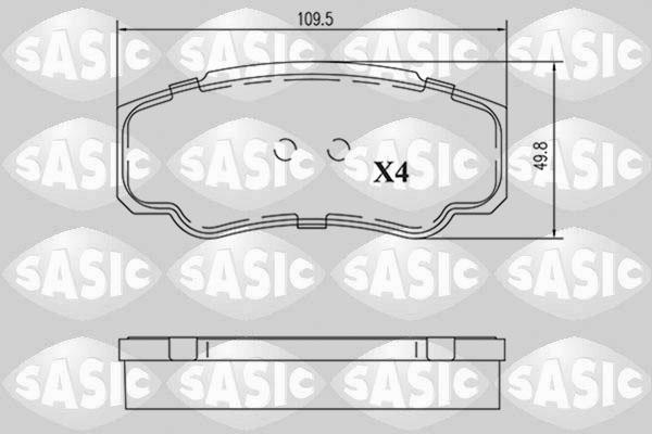 Sasic 6210089 - Komplet Pločica, disk-kočnica www.molydon.hr