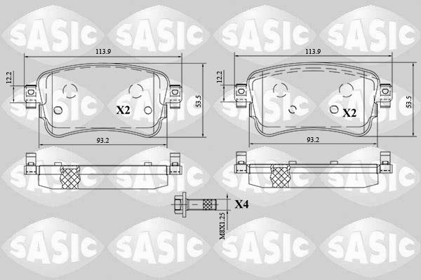 Sasic 6210083 - Komplet Pločica, disk-kočnica www.molydon.hr