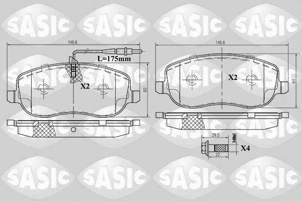 Sasic 6210029 - Komplet Pločica, disk-kočnica www.molydon.hr