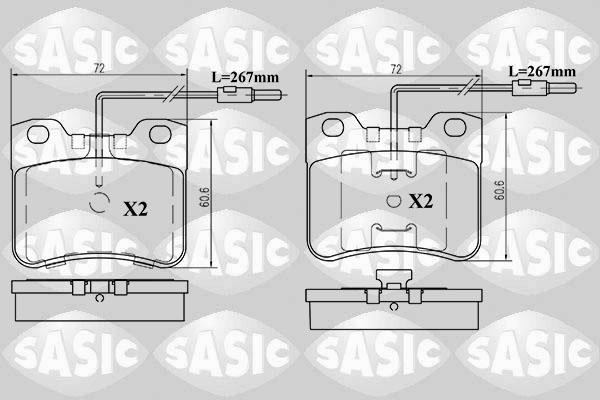 Sasic 6210024 - Komplet Pločica, disk-kočnica www.molydon.hr