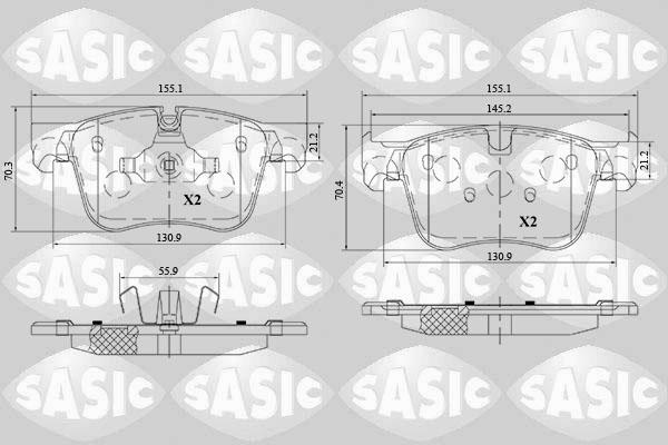 Sasic 6210077 - Komplet Pločica, disk-kočnica www.molydon.hr