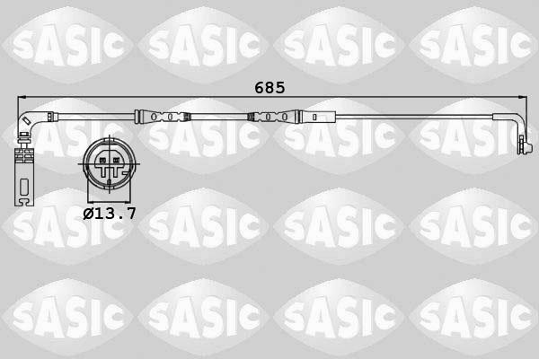 Sasic 6236009 - Signalni kontakt, trosenje kočione plocice www.molydon.hr