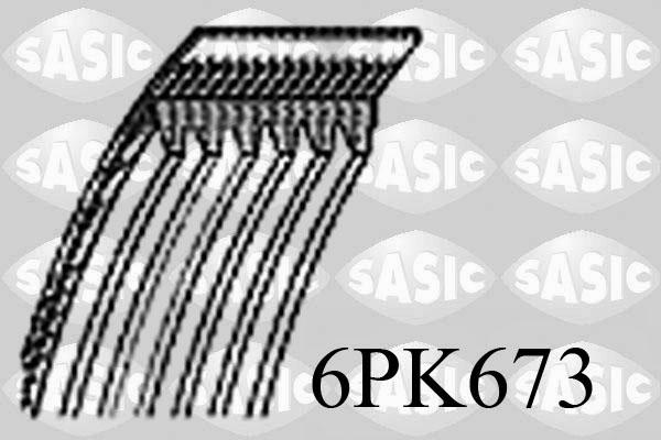 Sasic 6PK673 - Klinasti rebrasti remen  www.molydon.hr