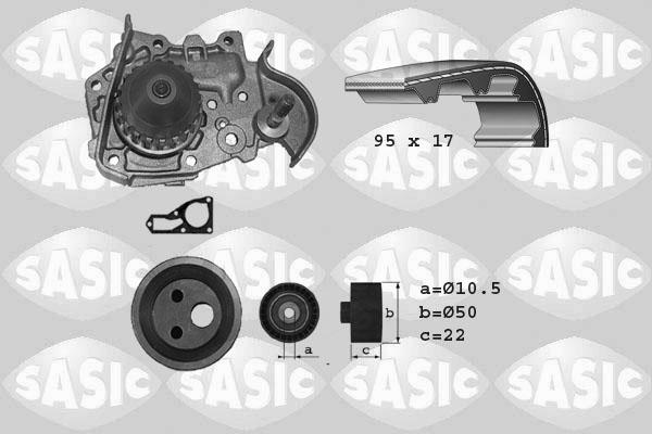 Sasic 3904006 - Vodena pumpa sa kompletom zupčastog remena www.molydon.hr