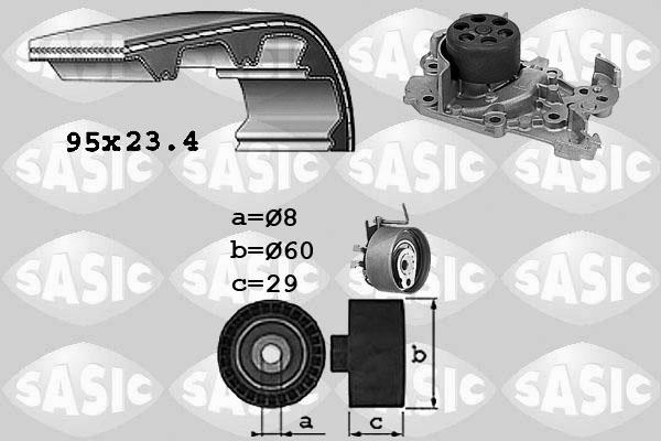 Sasic 3904029 - Vodena pumpa sa kompletom zupčastog remena www.molydon.hr