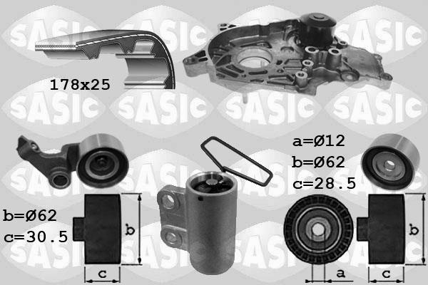 Sasic 3906094 - Vodena pumpa sa kompletom zupčastog remena www.molydon.hr