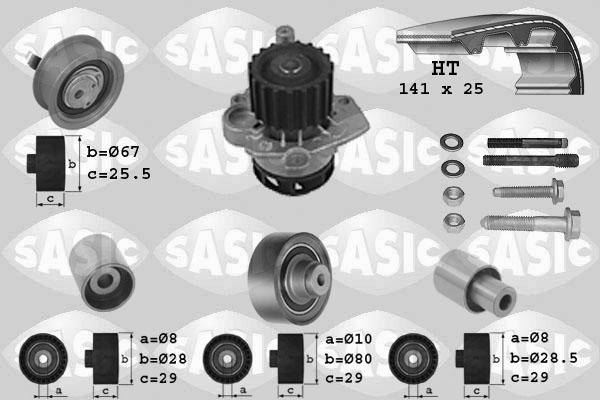 Sasic 3906090 - Vodena pumpa sa kompletom zupčastog remena www.molydon.hr