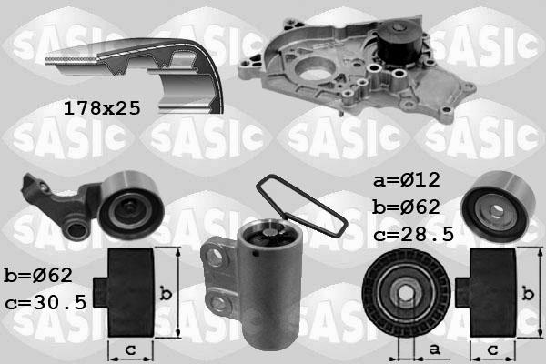 Sasic 3906040 - Vodena pumpa sa kompletom zupčastog remena www.molydon.hr