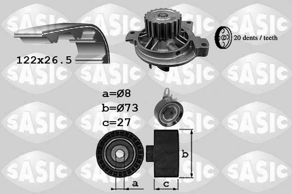 Sasic 3906050 - Vodena pumpa sa kompletom zupčastog remena www.molydon.hr