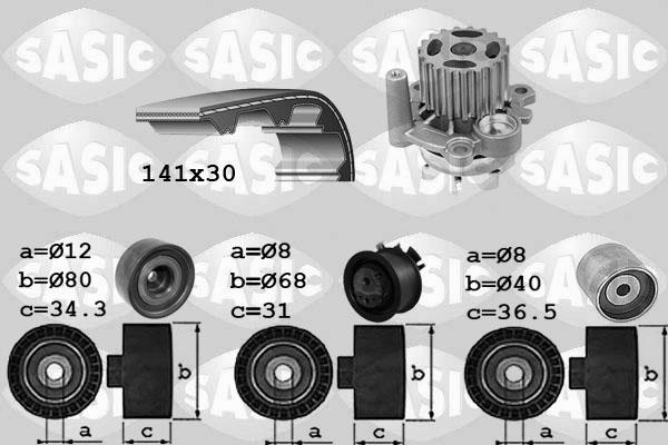 Sasic 3906053 - Vodena pumpa sa kompletom zupčastog remena www.molydon.hr