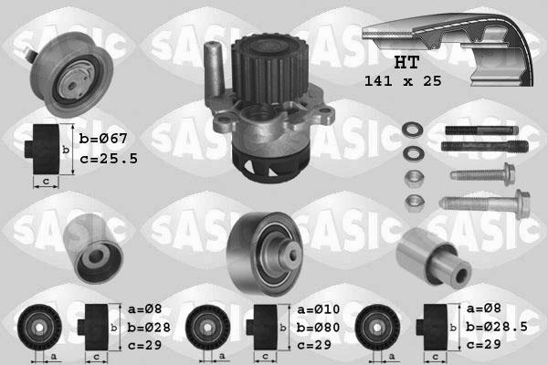 Sasic 3906089 - Vodena pumpa sa kompletom zupčastog remena www.molydon.hr