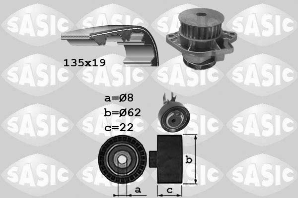 Sasic 3906088 - Vodena pumpa sa kompletom zupčastog remena www.molydon.hr