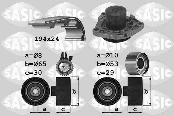 Sasic 3906034 - Vodena pumpa sa kompletom zupčastog remena www.molydon.hr