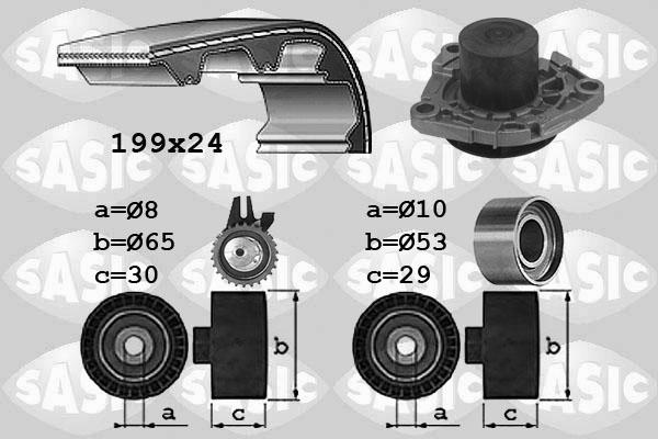 Sasic 3906035 - Vodena pumpa sa kompletom zupčastog remena www.molydon.hr