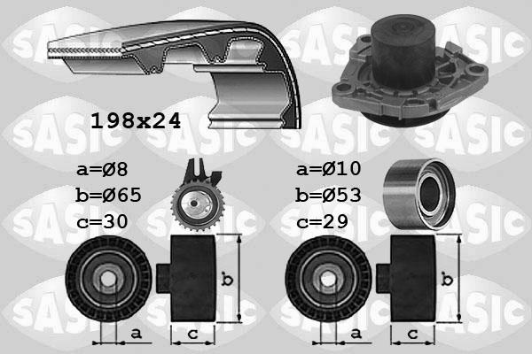 Sasic 3906031 - Vodena pumpa sa kompletom zupčastog remena www.molydon.hr